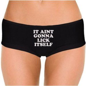 It Aint Gonna Lick Itself Low Rise Cheeky Boyshort